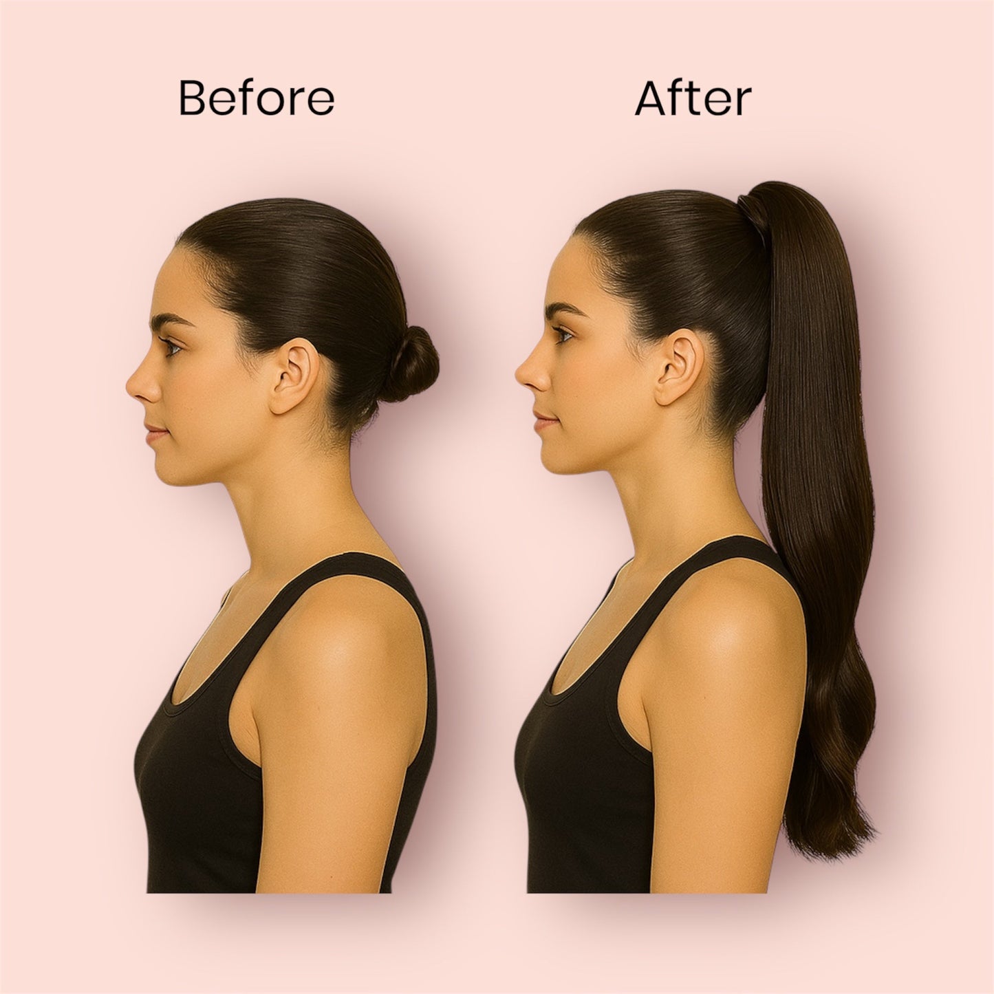 Ponytail Clip In Platinum Blonde #60